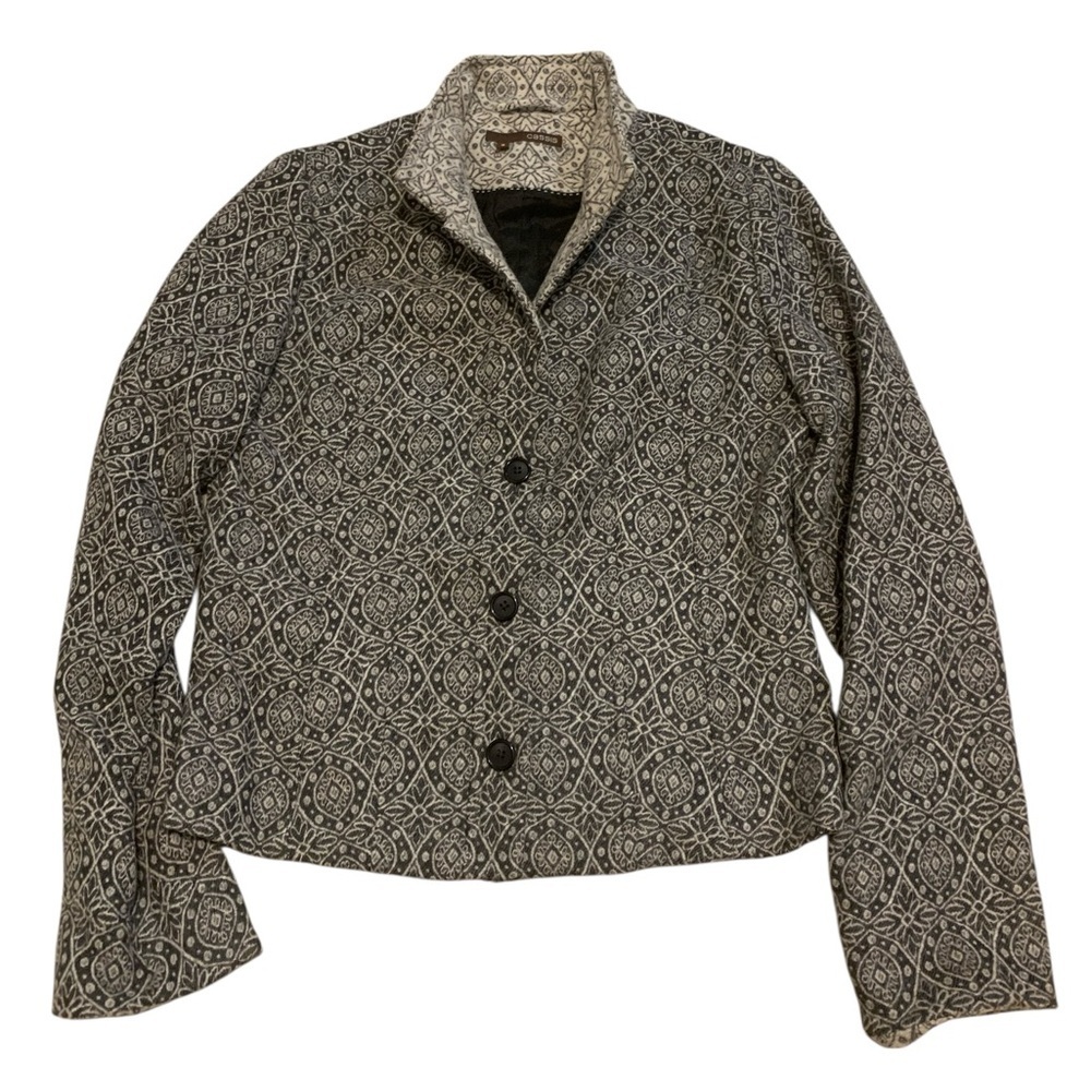 Cassis Tapestry Wool Blend Short Jacket Size 8